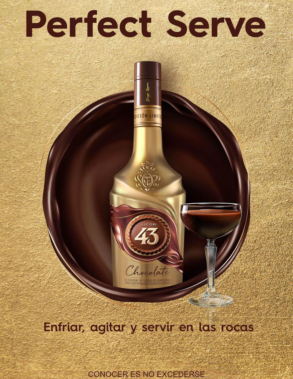 Licor de cacao Licor 43 sabor chocolate 700 ml