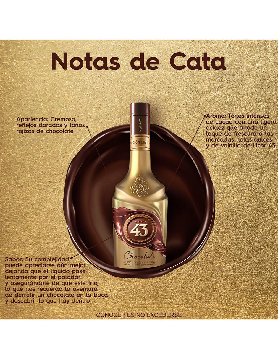 Licor de cacao sabor chocolate 700 ml