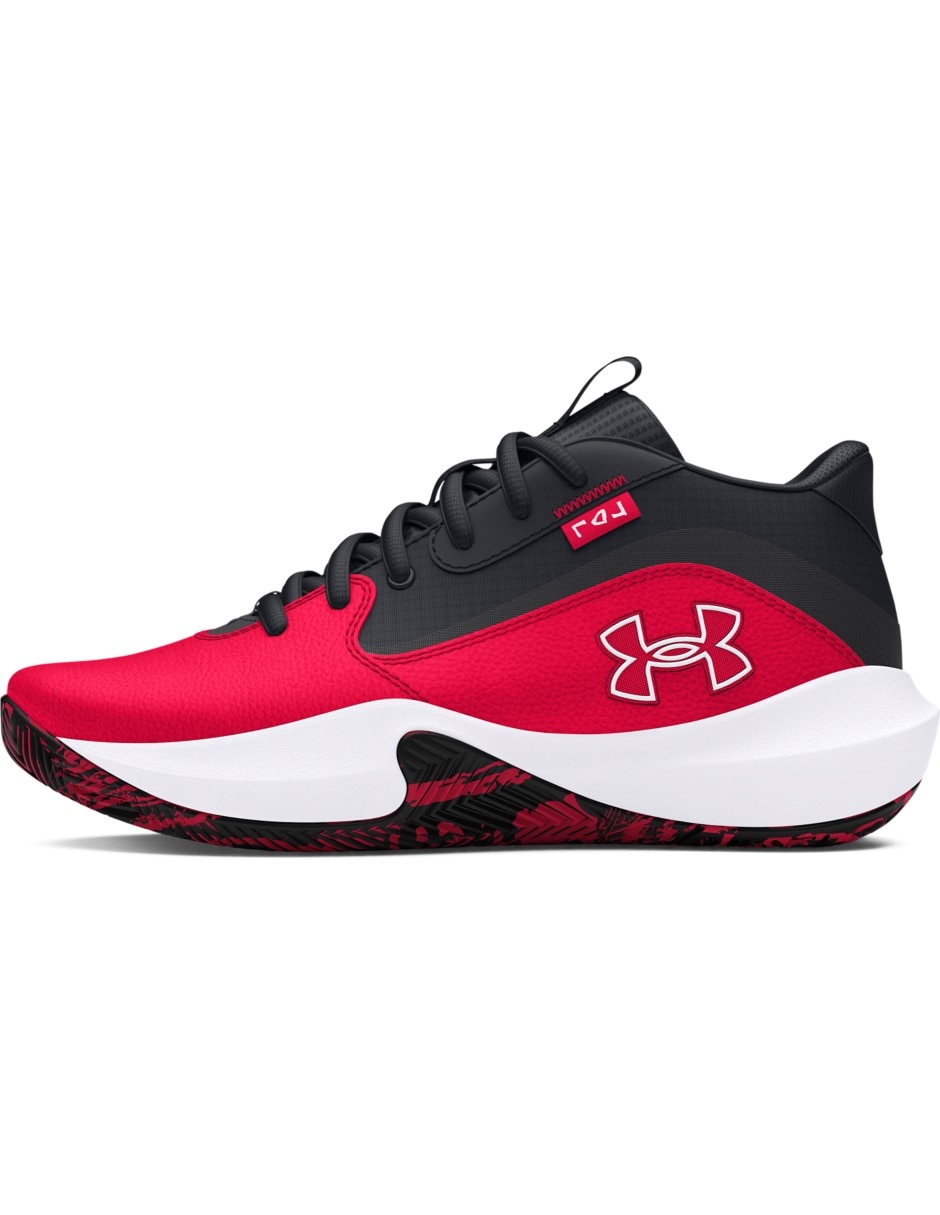 Tenis infantil unisex Ua Gs Lockdown 7Red 5