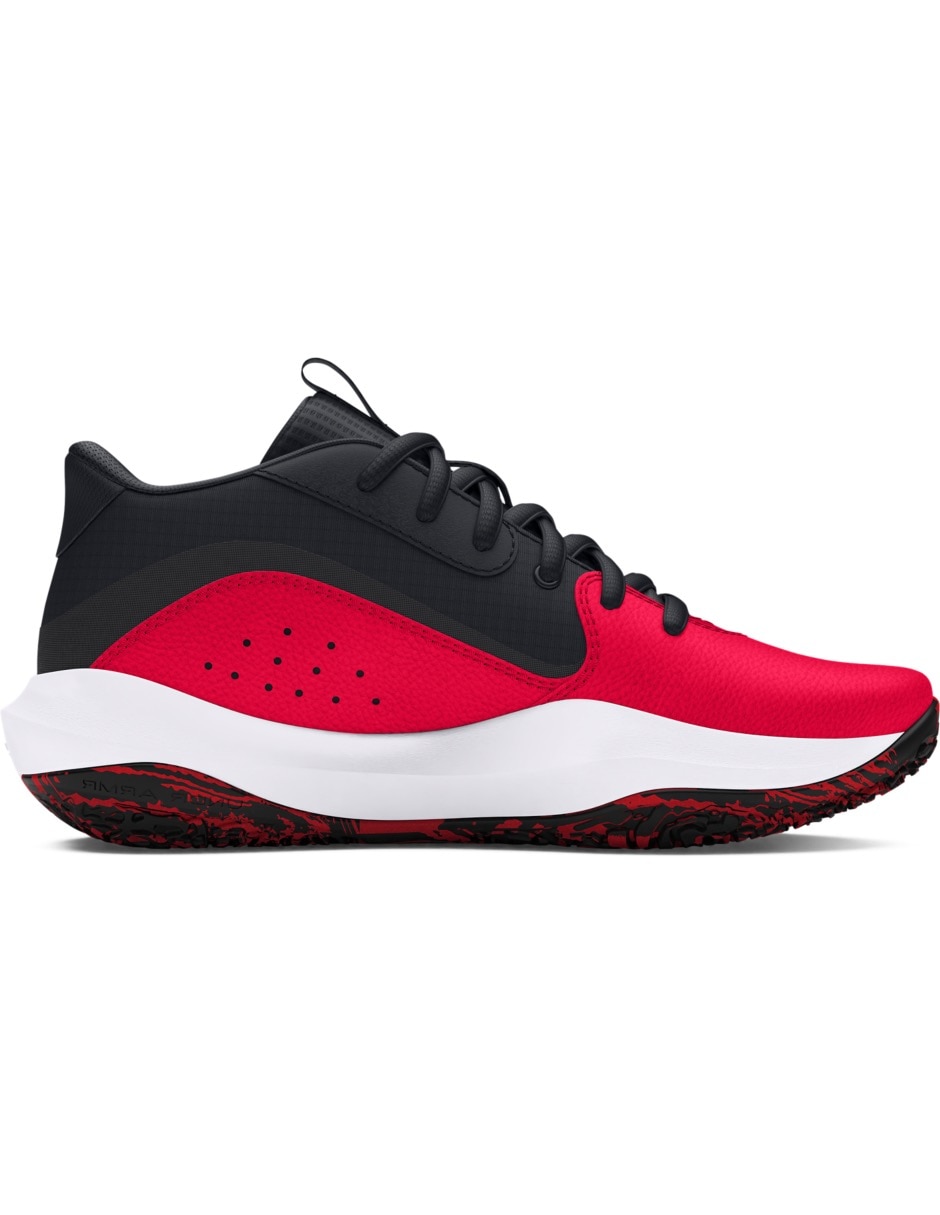 Tenis infantil unisex Ua Gs Lockdown 7Red 4