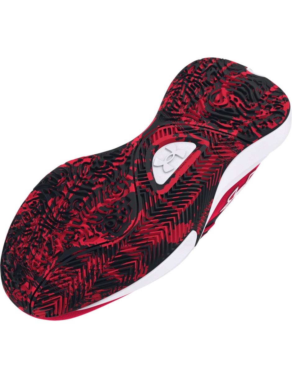 Tenis infantil unisex Ua Gs Lockdown 7Red 7