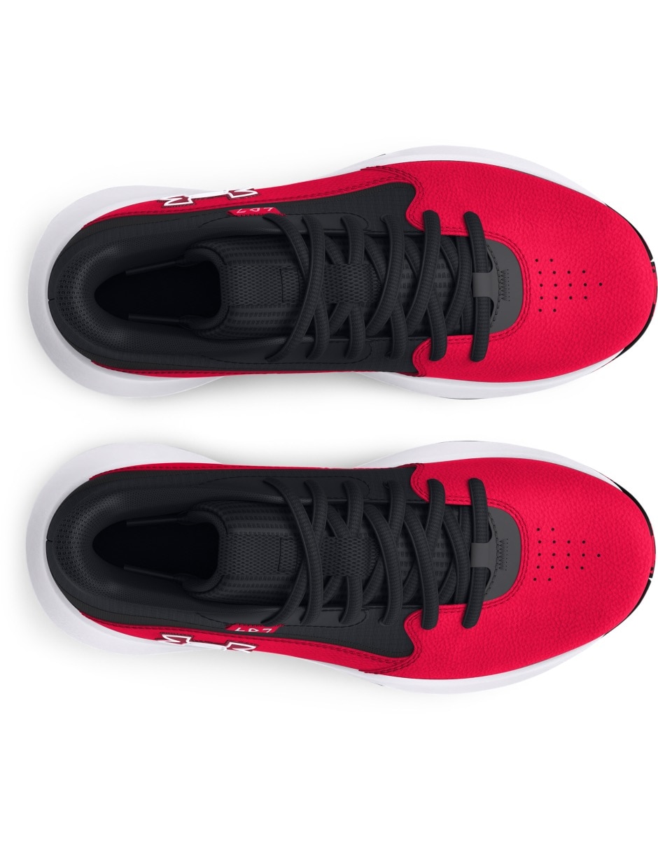 Tenis infantil unisex Ua Gs Lockdown 7Red 3