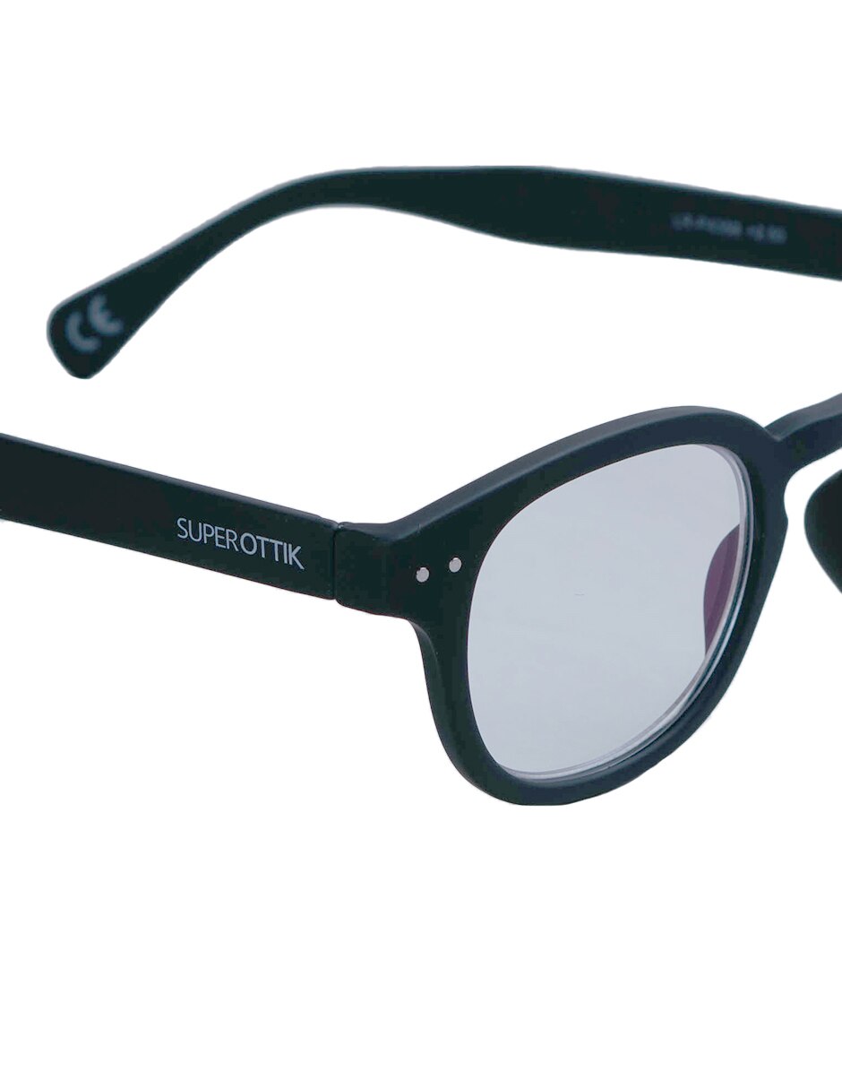 Lentes de lectura lr-p4359 negro ovalado "para" (si aplica) unisex 3