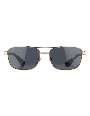 Lentes de sol Luxury Metal Shield para hombre