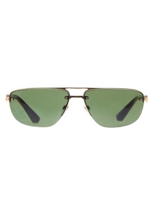 Lentes de sol Luxury Metal Shield para hombre