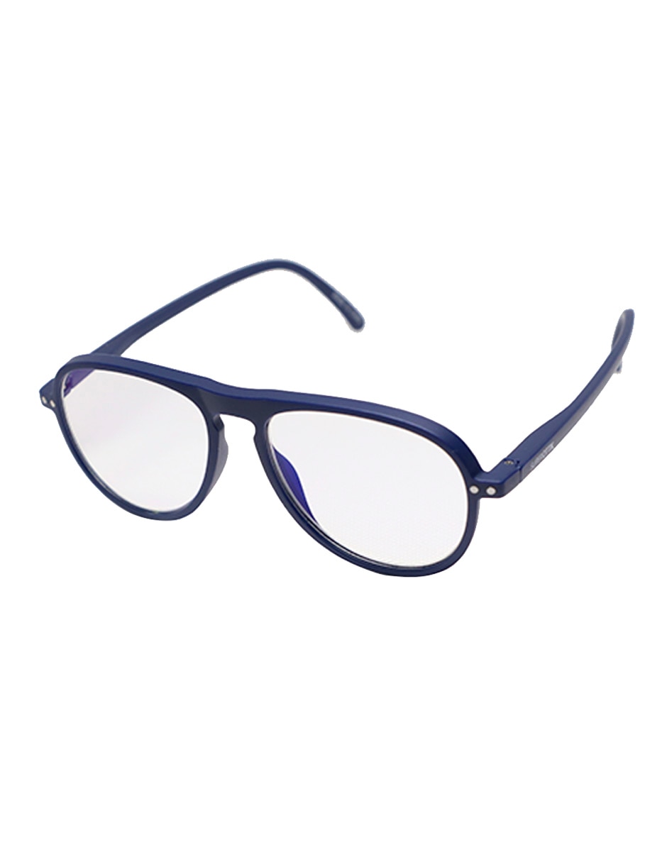 Lentes de lectura lr-p8949 azul aviador unisex 3