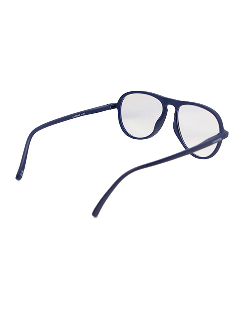 Lentes de lectura lr-p8949 azul aviador unisex 4