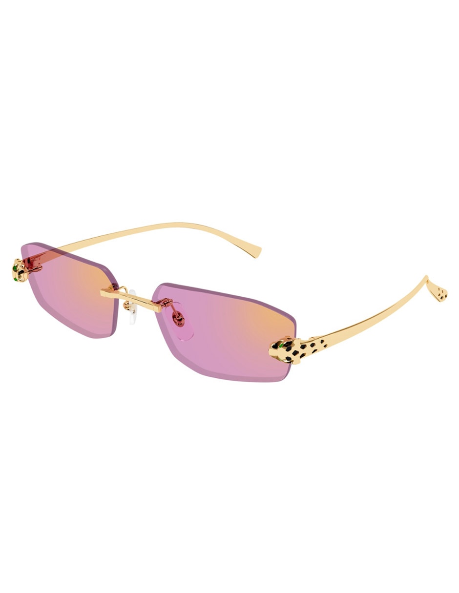 Lentes De Sol Cartier Panthère Classic Ct0474S Para Unisex
