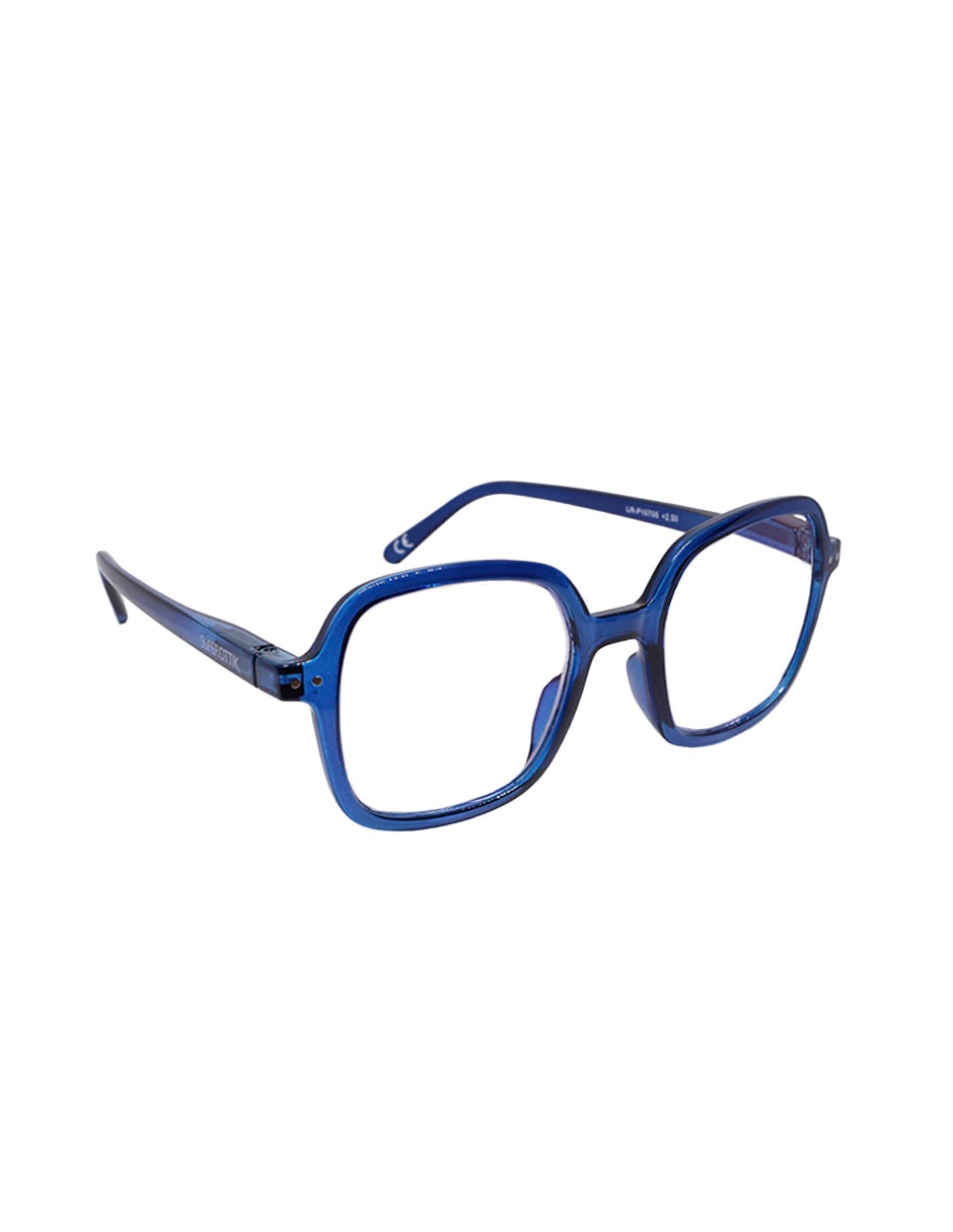 Lentes de lectura LRP 10705-6 Azul cuadrado unisex 4