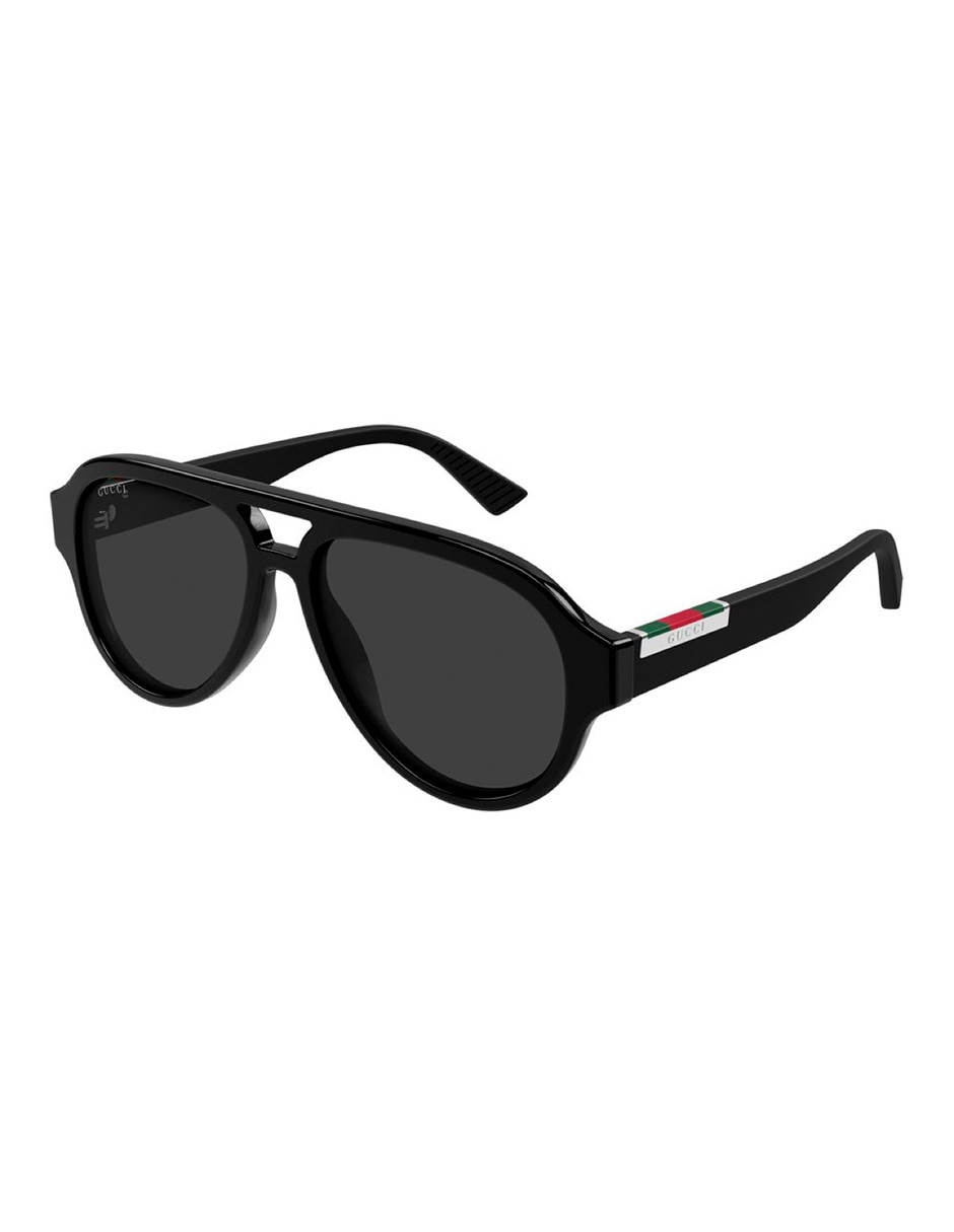 Lentes de sol web stripe gg2088s-001 para hombre 2