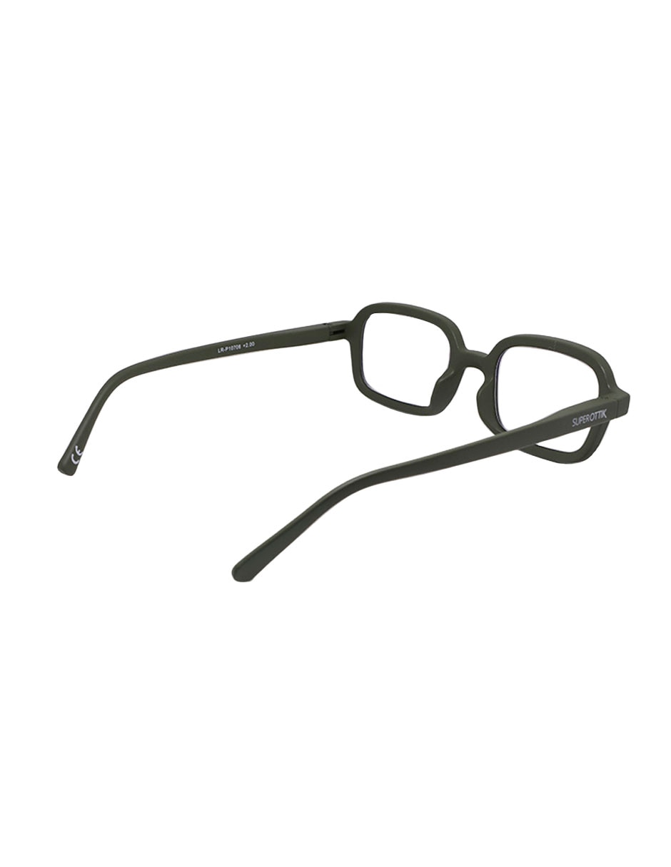 Lentes de lectura lrp 10706 verde rectangular unisex 2