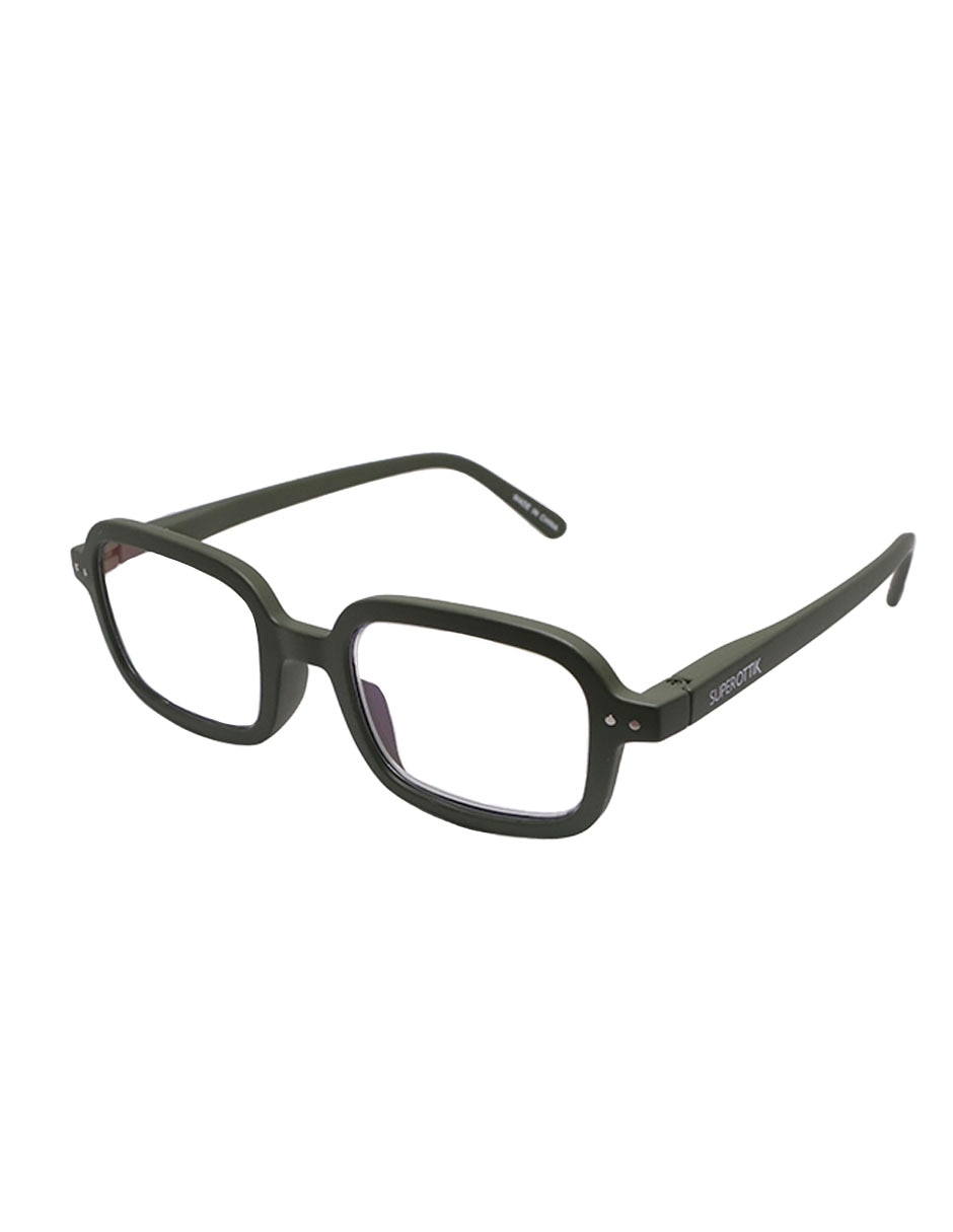 Lentes de lectura lrp 10706 verde rectangular unisex 4
