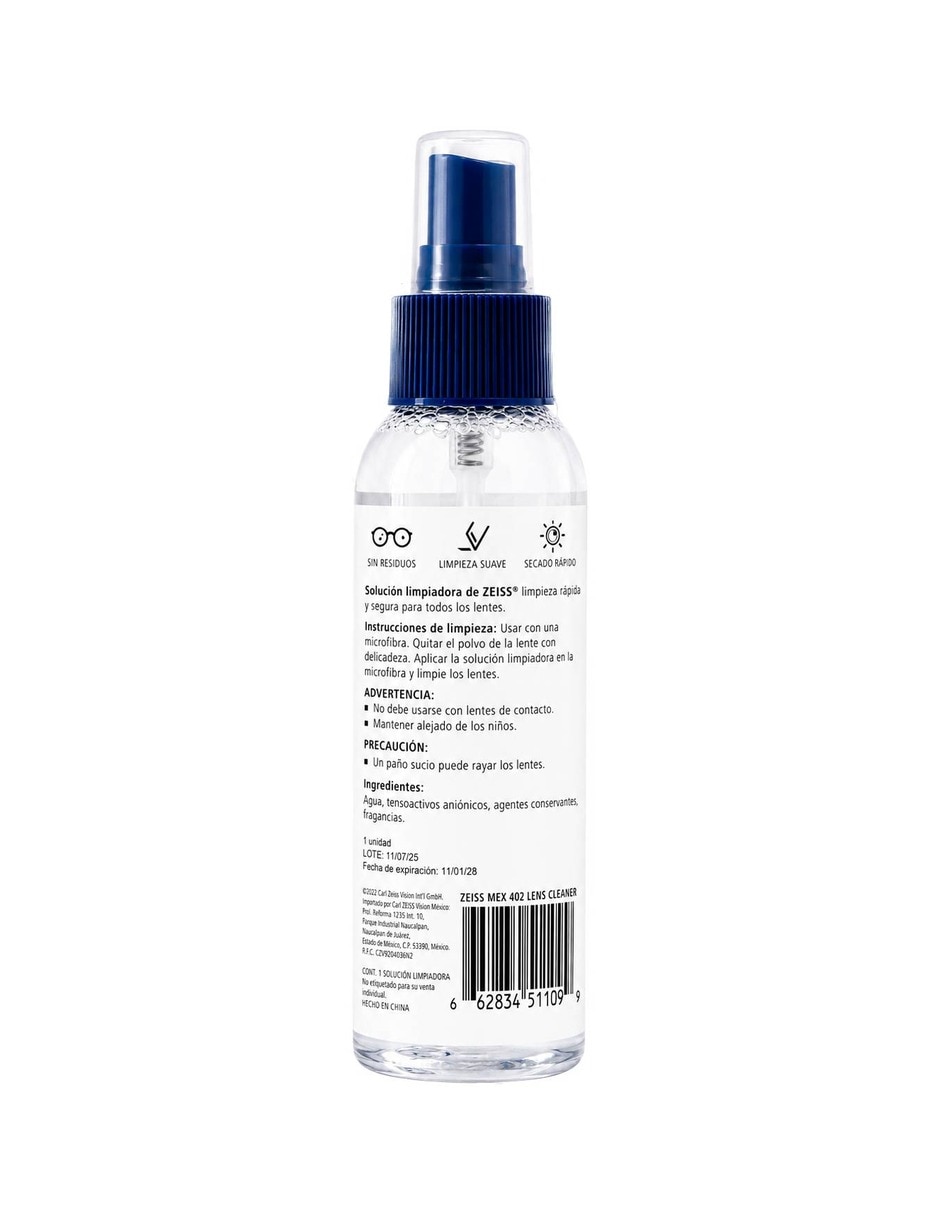 Limpiador para lentes Limpiador ZEISS 120ml