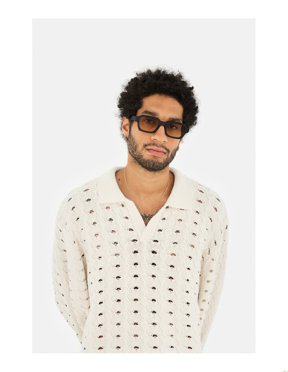 Lentes de sol caro black matte/ yellow unisex 4