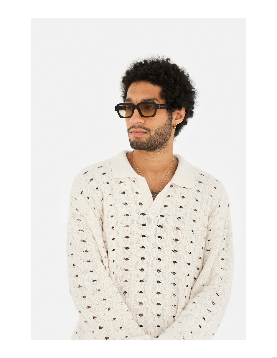 Lentes de sol caro black matte/ yellow unisex 5