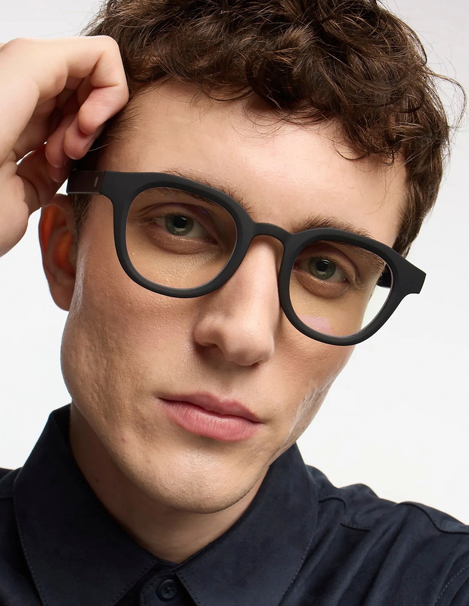 Lentes de lectura andy black noir mate redondo unisex 2