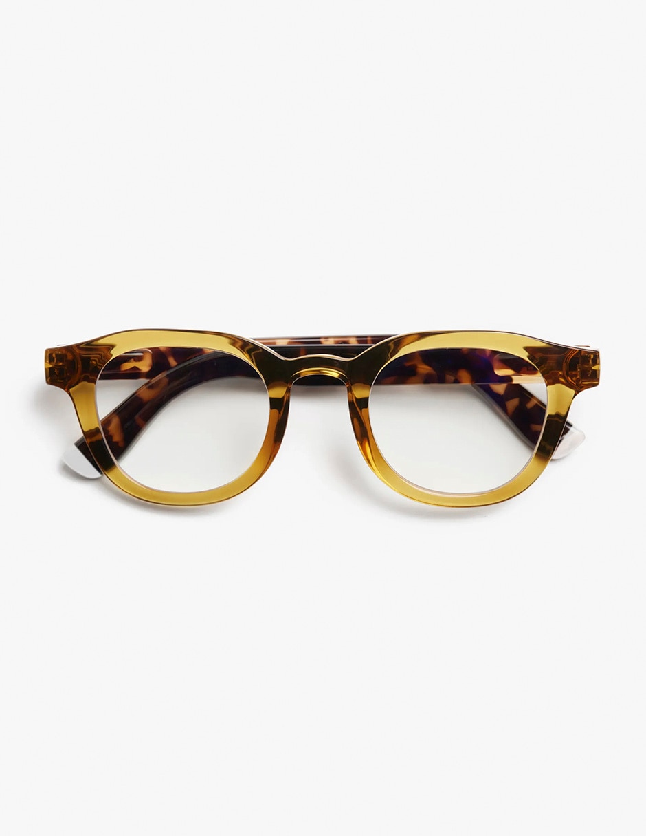 Lentes para luz azul andy ecru olive combi brillante rectangular unisex Lentes para luz azul andy ecru olive combi brillante rectangular unisex