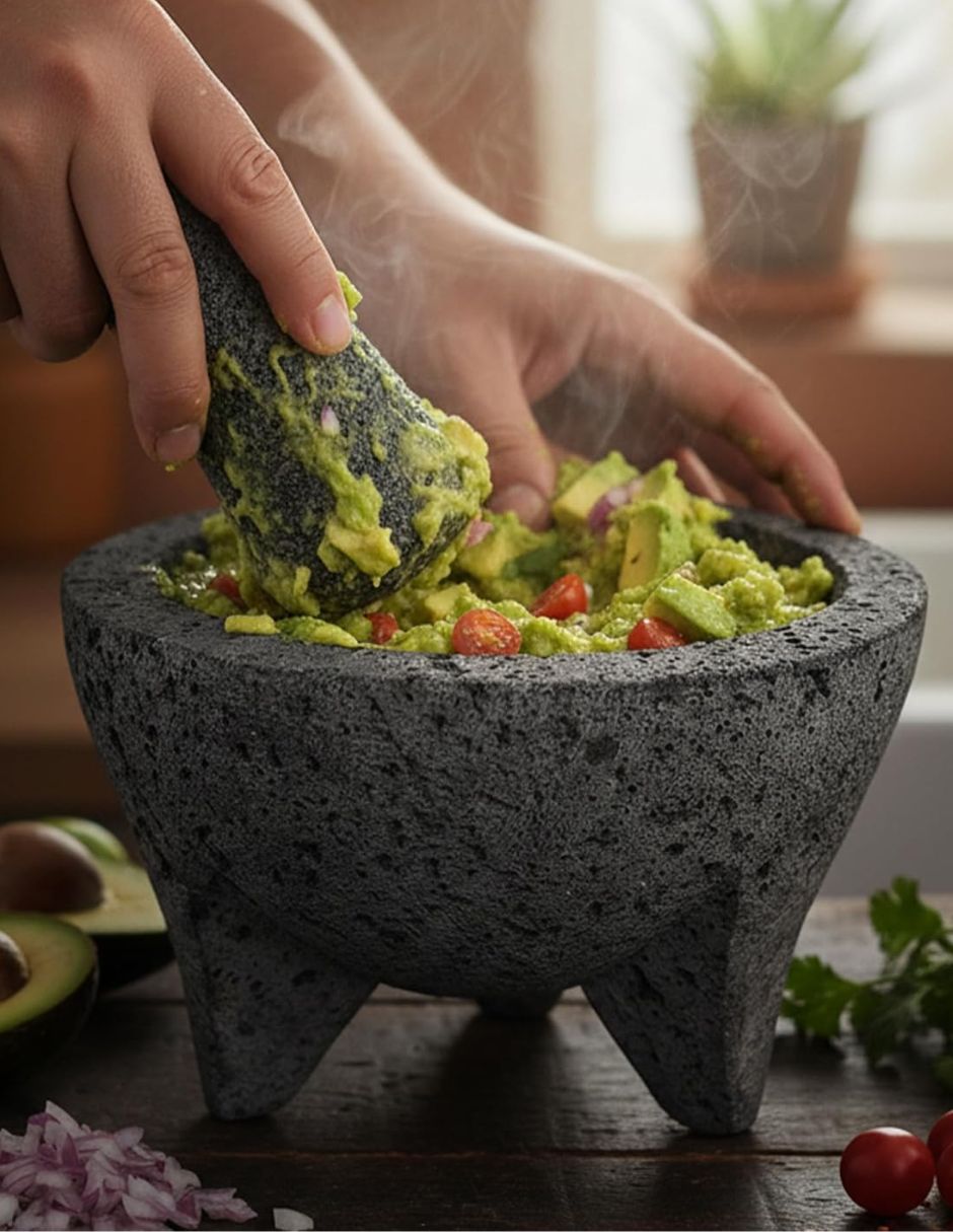 Molcajete de piedra volcánica Blueladder