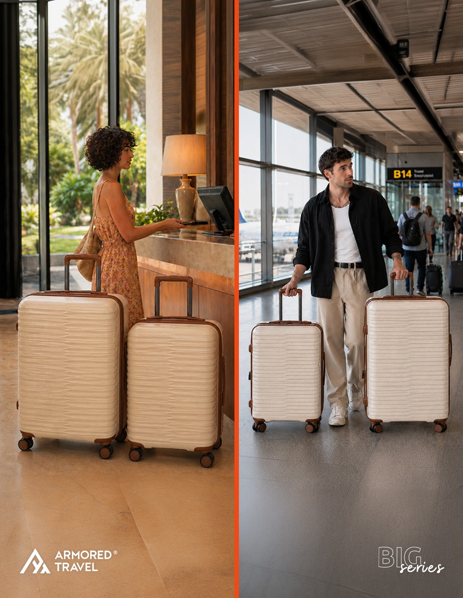 Set maletas de viaje Armored Travel cierre premium YKK
