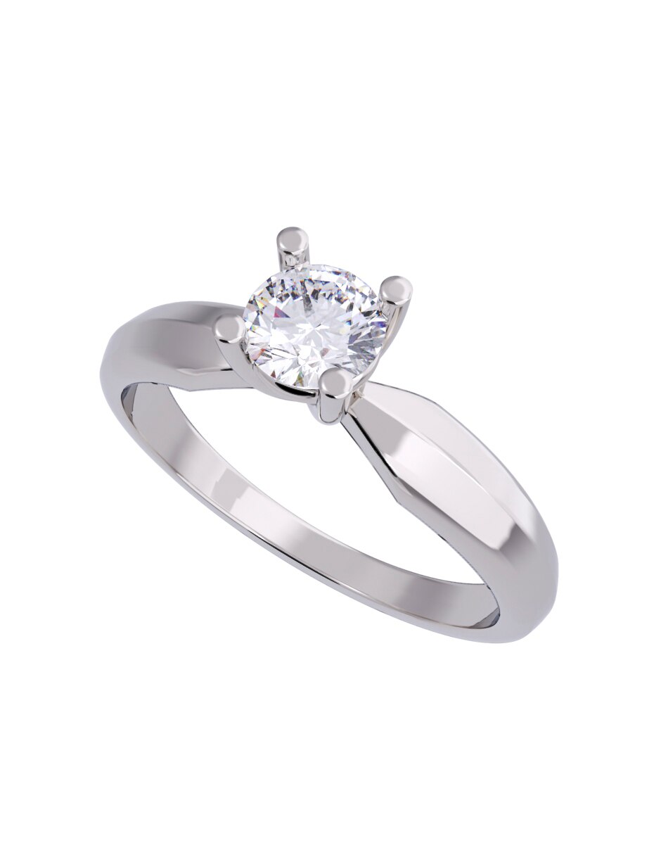 Anillo de compromiso 14 k Diamantes Fonelli diamante 2