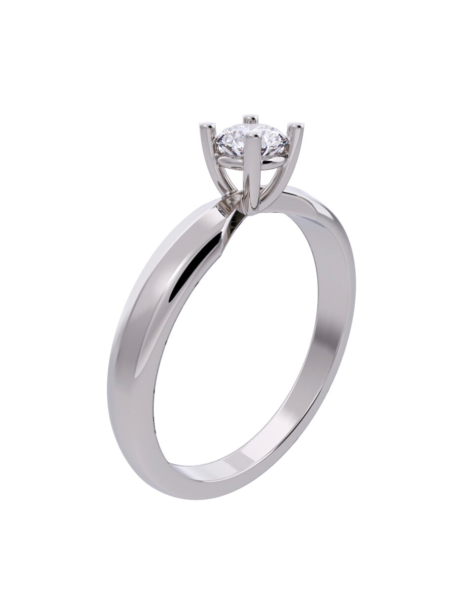 Anillo de compromiso 14 k Diamantes Fonelli diamante 3