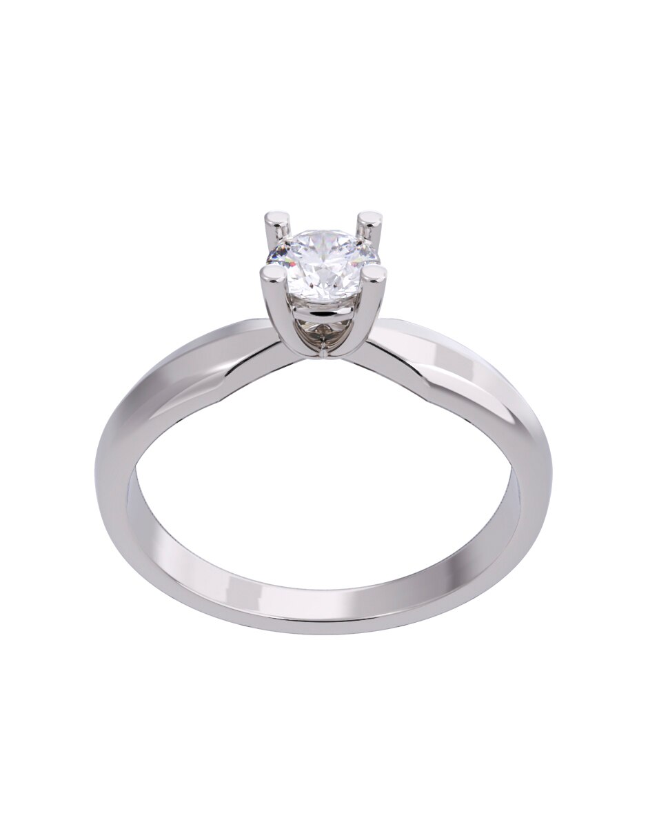 Anillo de compromiso 14 k Diamantes Fonelli diamante 4